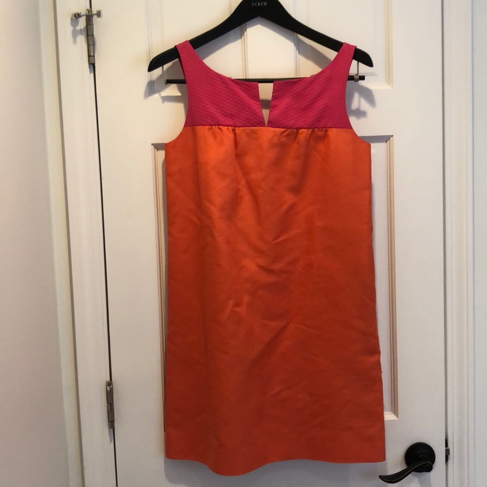 Bright fun shift dress.